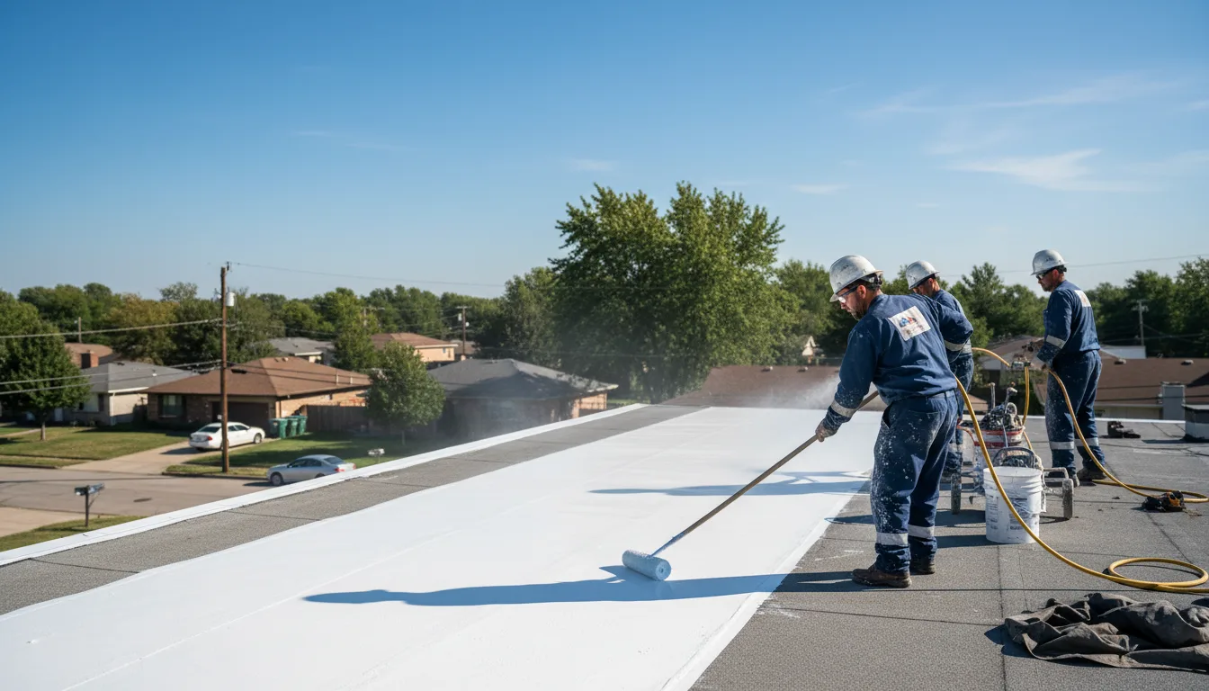 Commercial roof coating in Bangor, WI near me